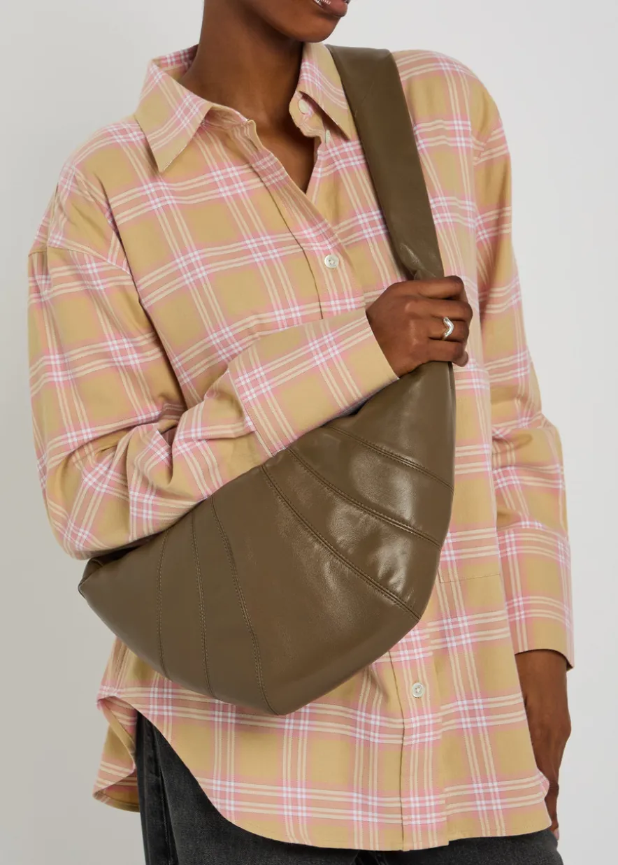 Medium Croissant leather shoulder bag