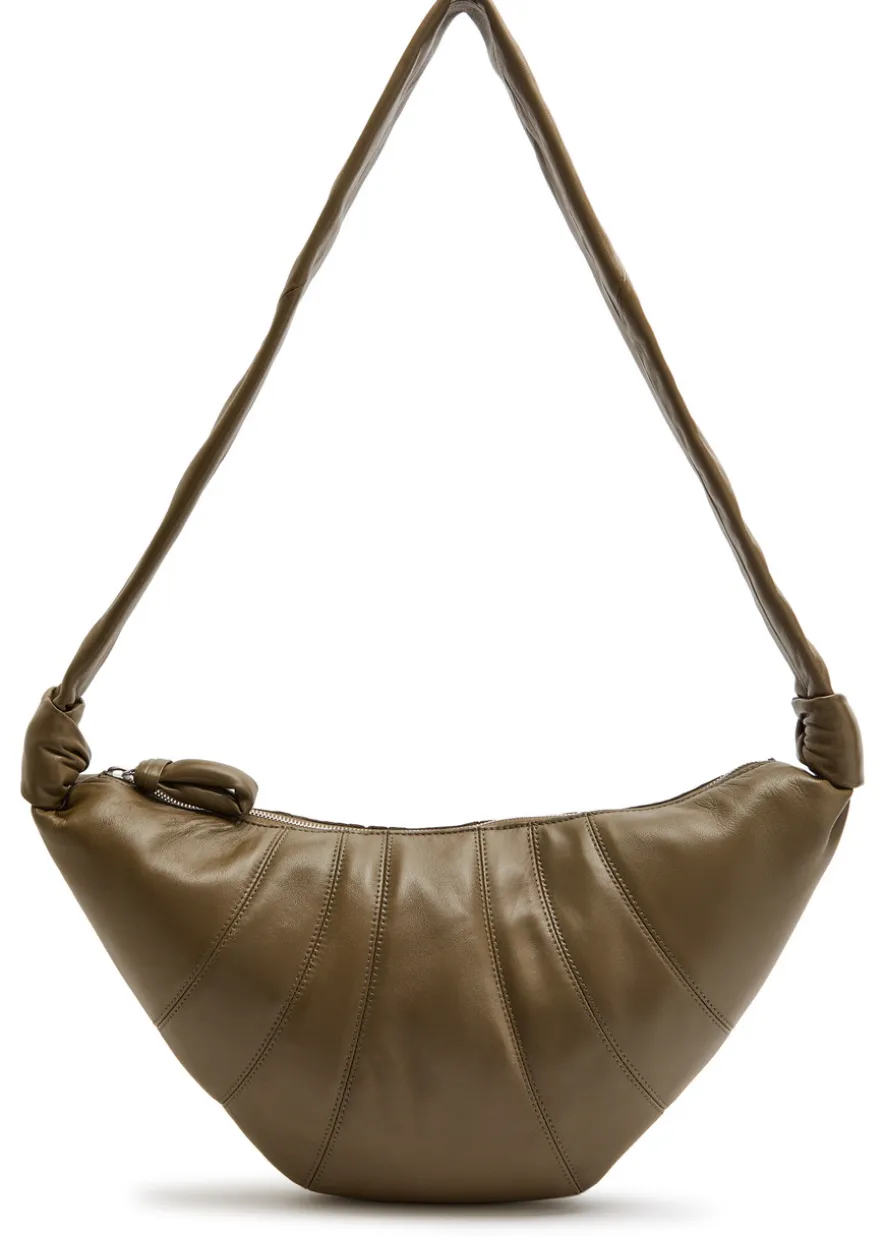 Medium Croissant leather shoulder bag