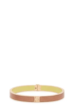 Medium Icon Guilloché enamelled 18kt gold-plated bracelet
