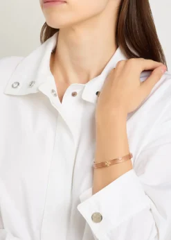Medium Icon Guilloché enamelled 18kt gold-plated bracelet