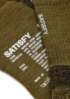 Melange-knit merino-blend socks