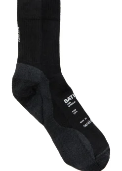 Melange-knit merino-blend socks