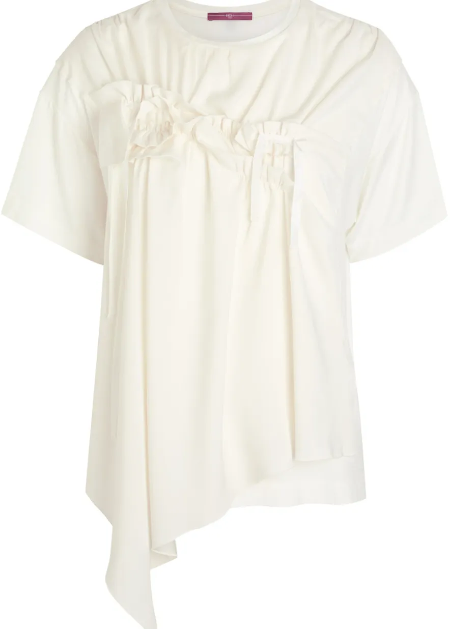 Mentor ruffled jersey T-shirt