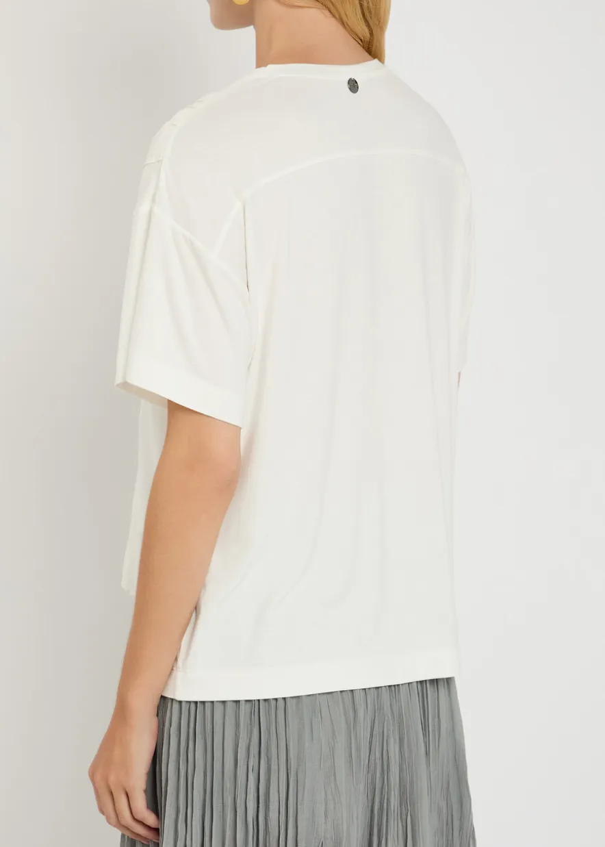 Mentor ruffled jersey T-shirt
