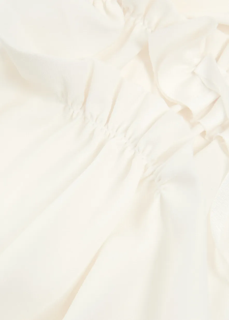 Mentor ruffled jersey T-shirt