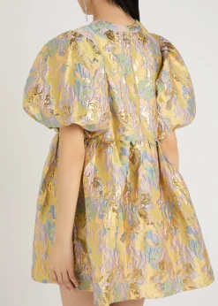 Meri jacquard metallic cloqué mini dress