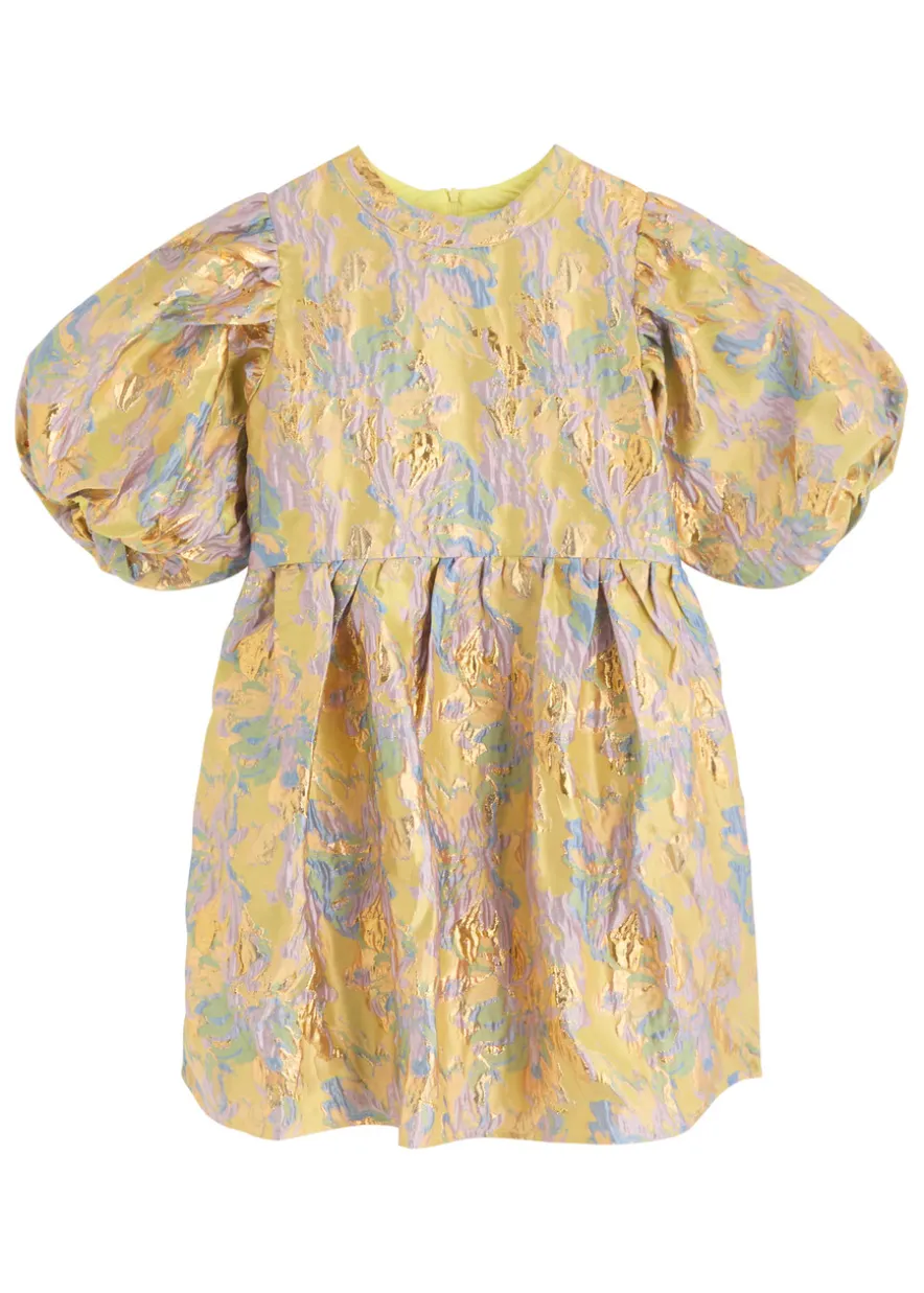 Meri jacquard metallic cloqué mini dress