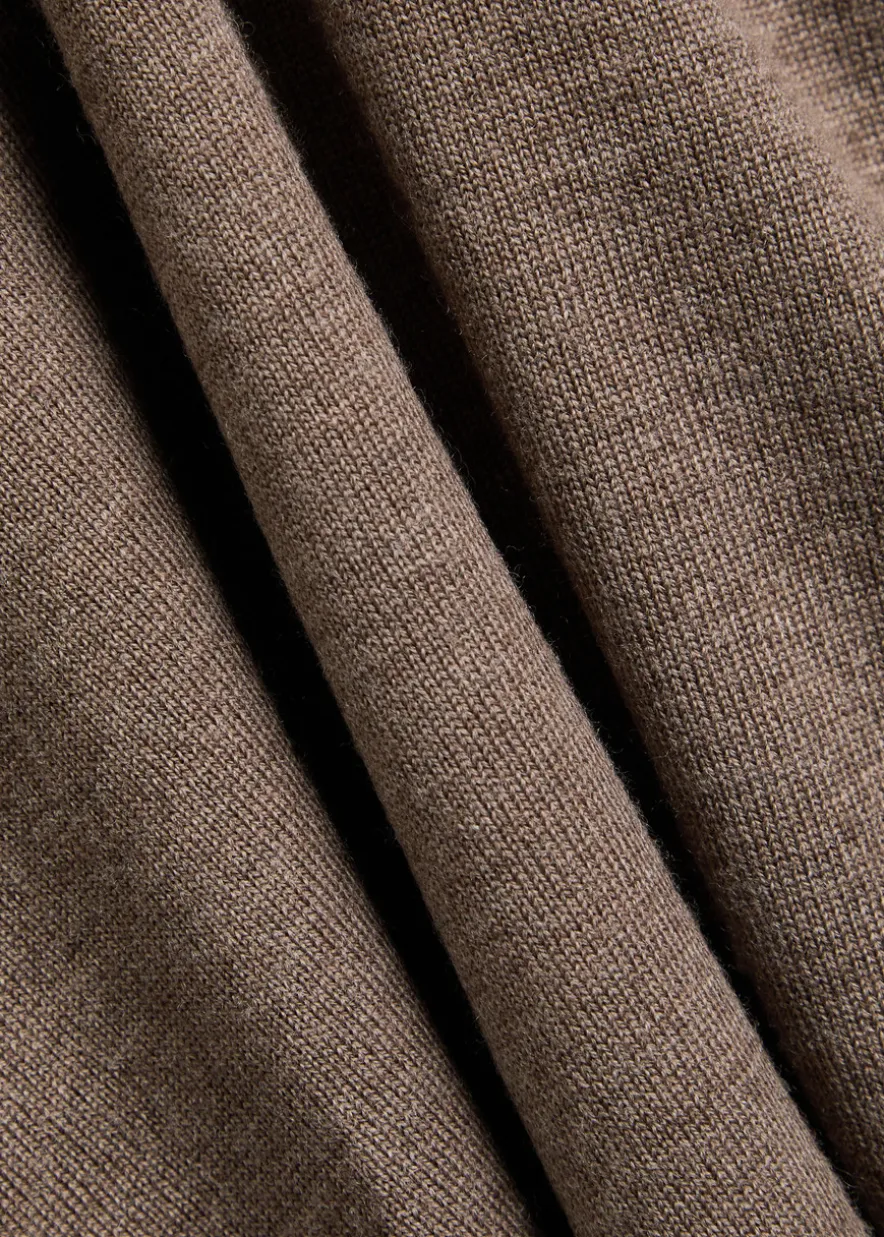 Merino wool polo jumper