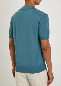 Merino wool polo shirt