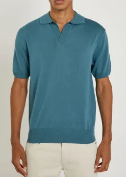 Merino wool polo shirt