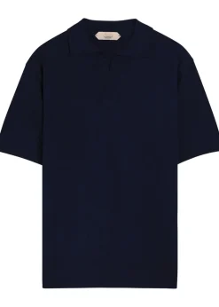 Merino wool polo shirt