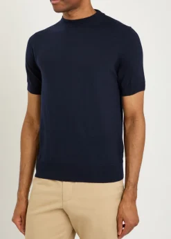Merino wool polo shirt
