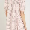 Meri polka-dot ruffled cotton-poplin mini dress