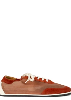 Mesh and suede sneakers