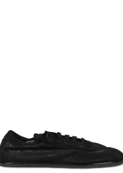 Mesh and suede sneakers