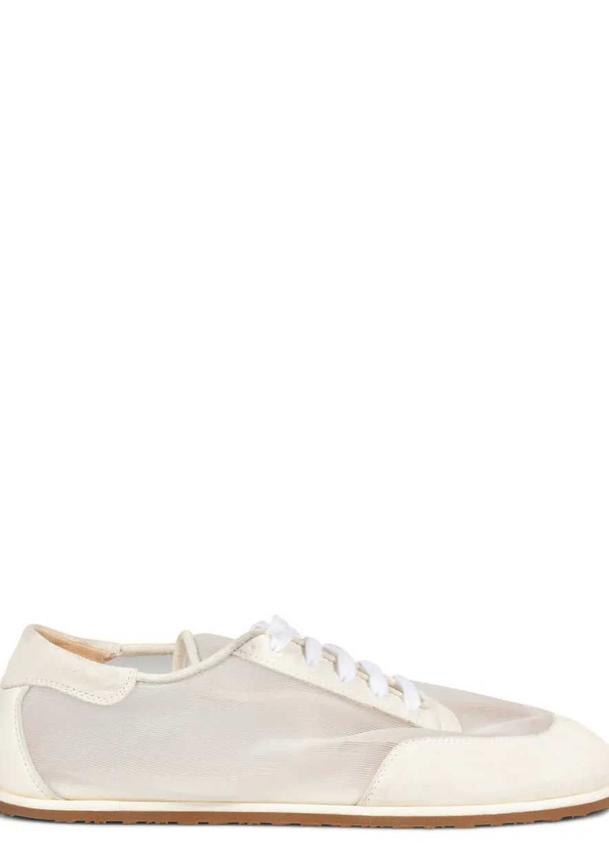 Mesh and suede sneakers