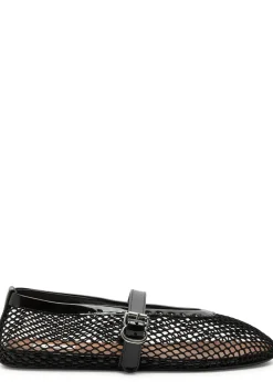 Mesh ballet flats