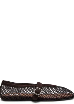 Mesh ballet flats