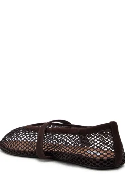Mesh ballet flats