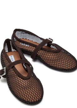Mesh ballet flats