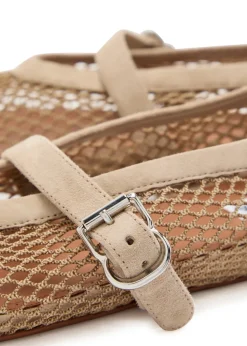 Mesh ballet flats