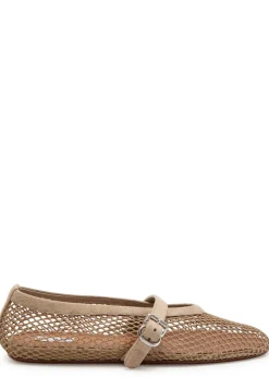 Mesh ballet flats