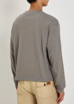 Mesh Motors printed cotton-mesh T-shirt