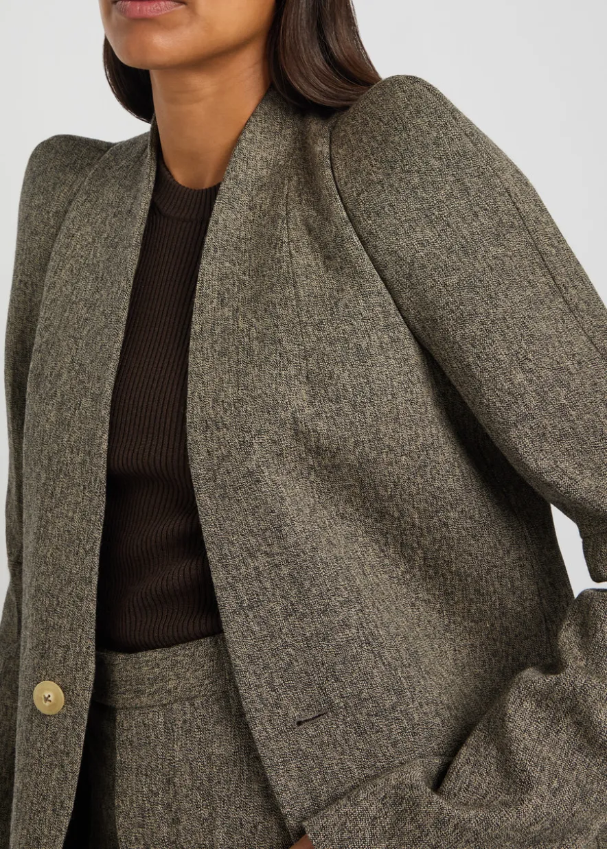 Metro structured wool jacket