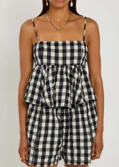 Mia Plaid cotton top