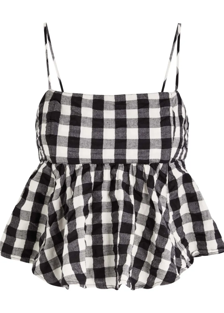 Mia Plaid cotton top