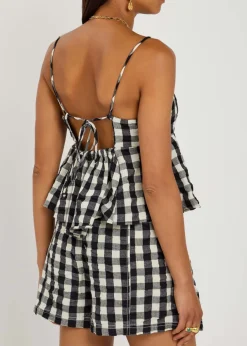 Mia Plaid cotton top