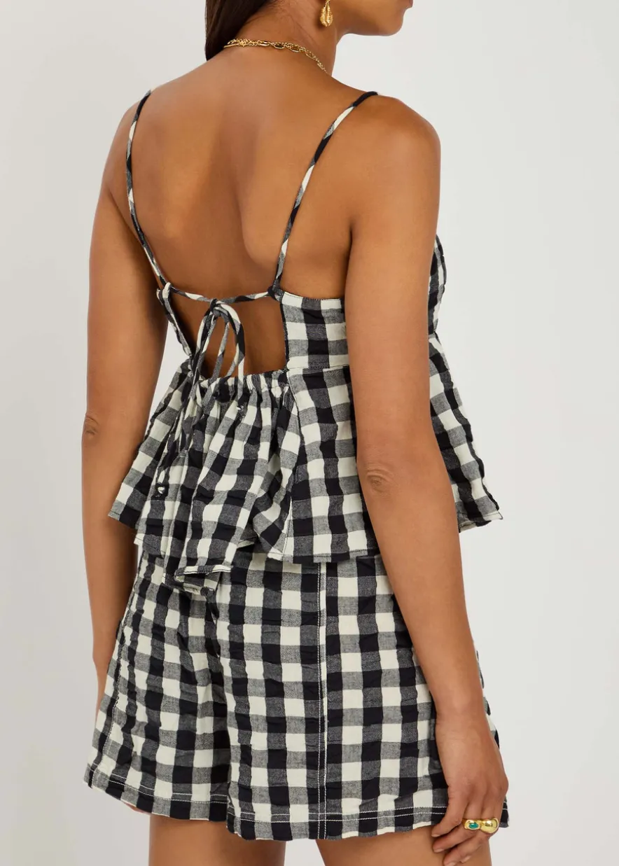 Mia Plaid cotton top