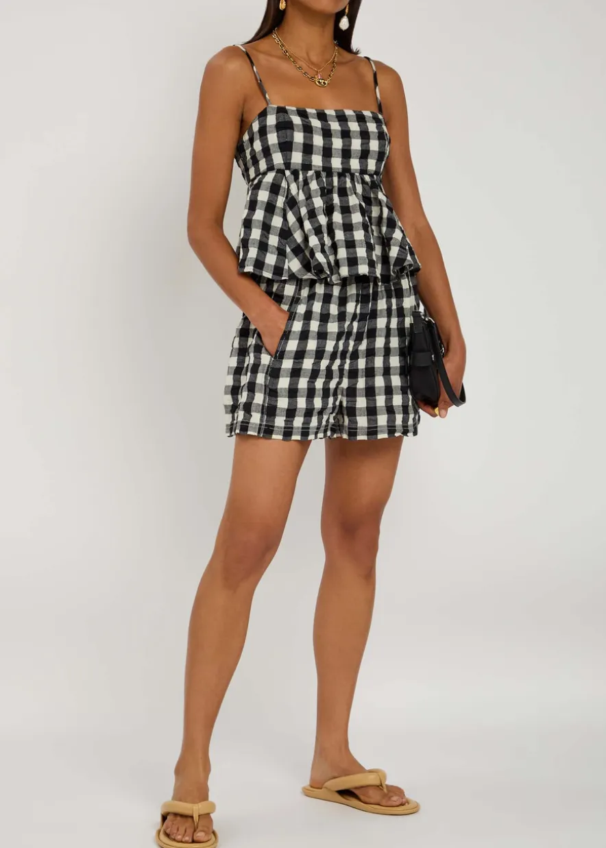Mia Plaid cotton top