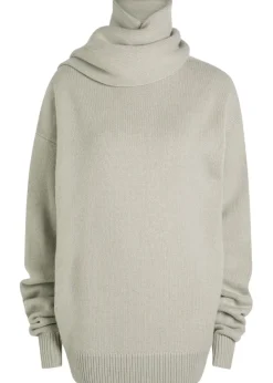 Mia scarf-effect cashmere jumper