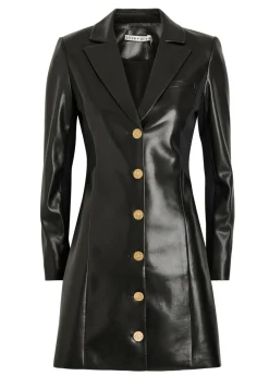 Michelle faux leather mini blazer dress