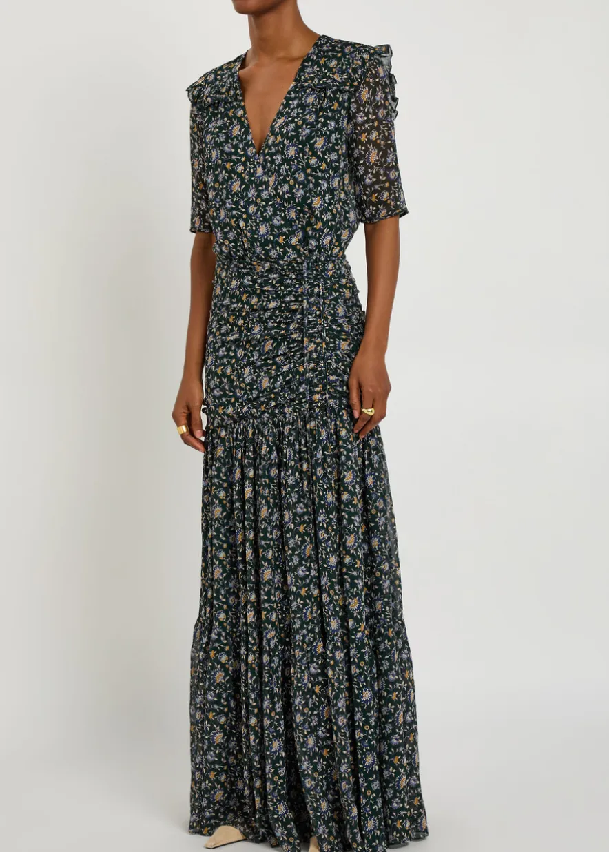 Mick floral-print silk maxi dress
