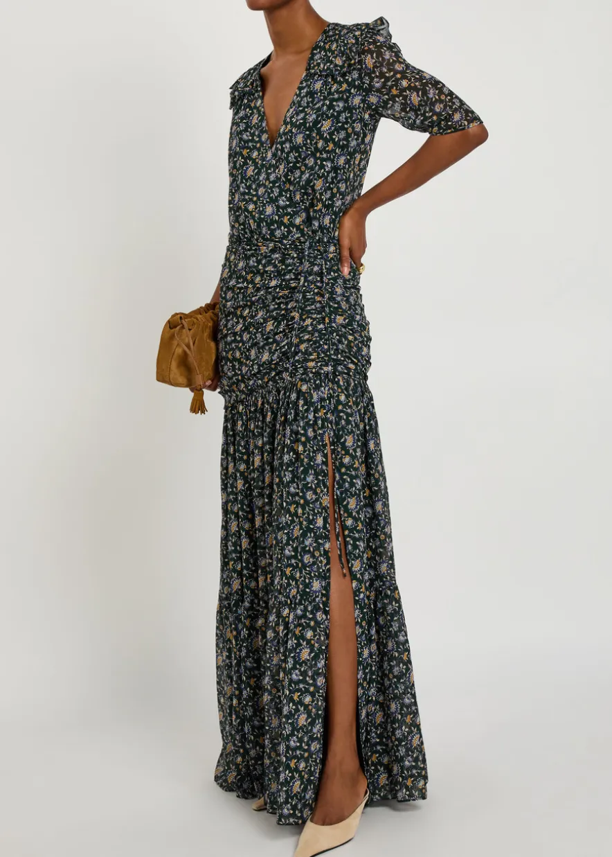 Mick floral-print silk maxi dress
