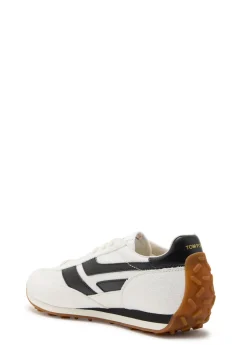 Mick panelled mesh-knit sneakers