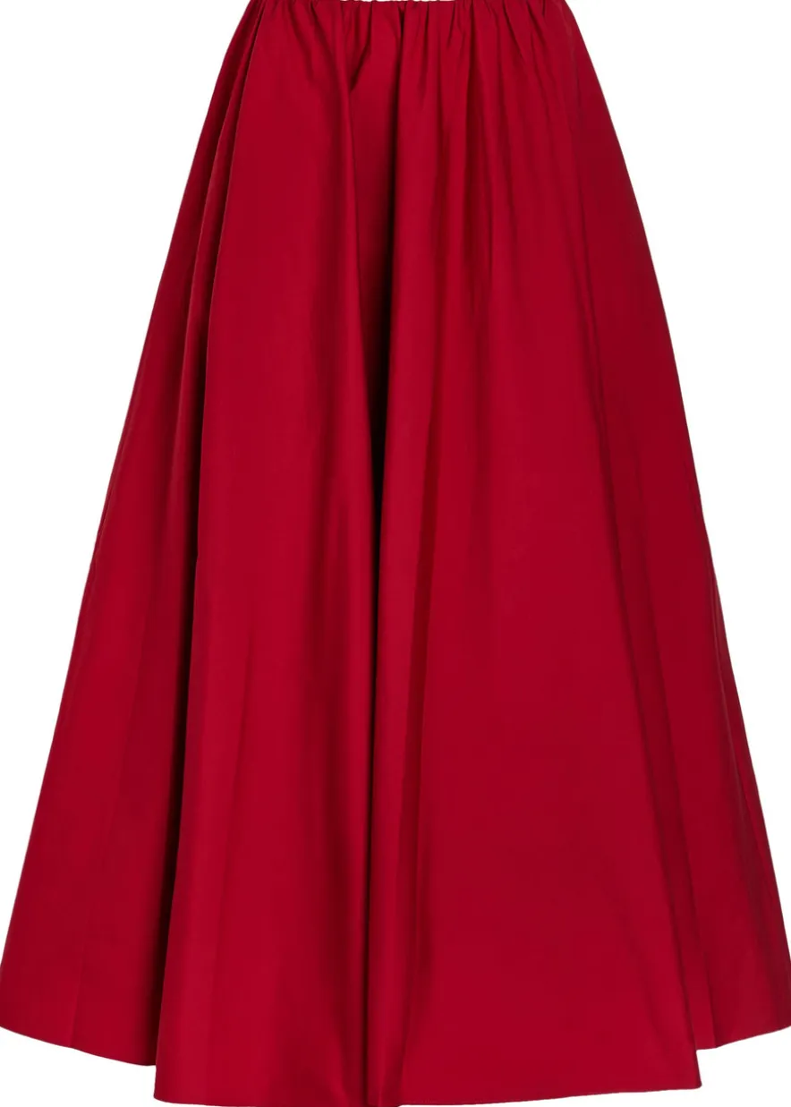 Milano stretch-cotton maxi skirt