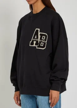 Miles appliquéd cotton sweatshirt