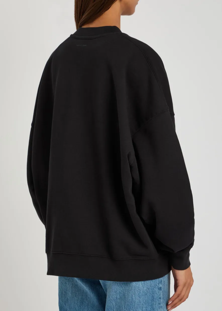 Miles appliquéd cotton sweatshirt