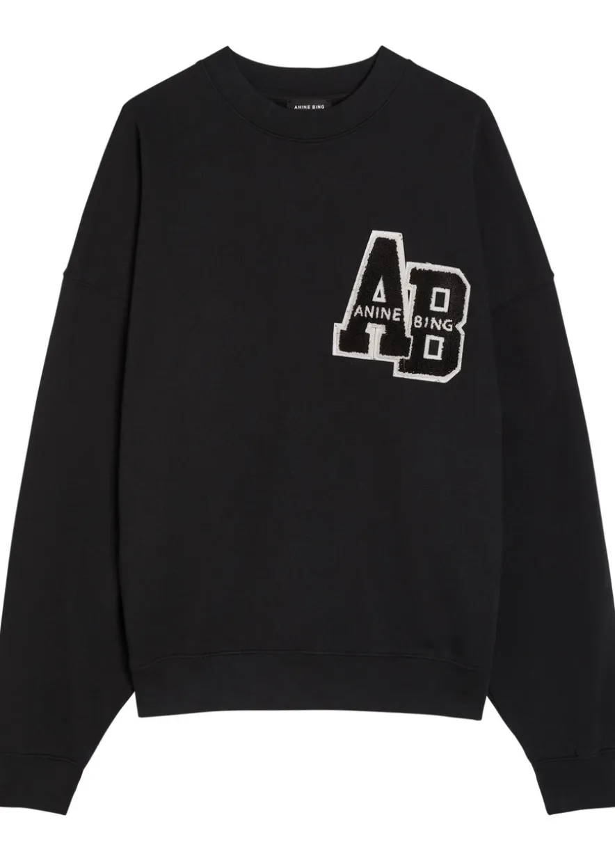 Miles appliquéd cotton sweatshirt
