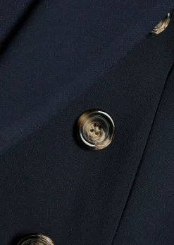 Miller Dickey Horn crepe blazer
