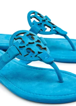 Miller logo suede thong sandals