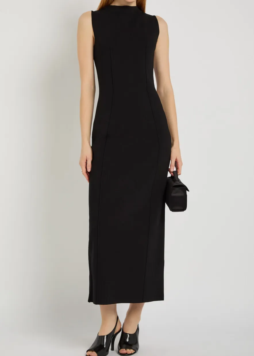 Mille stretch-knit midi dress