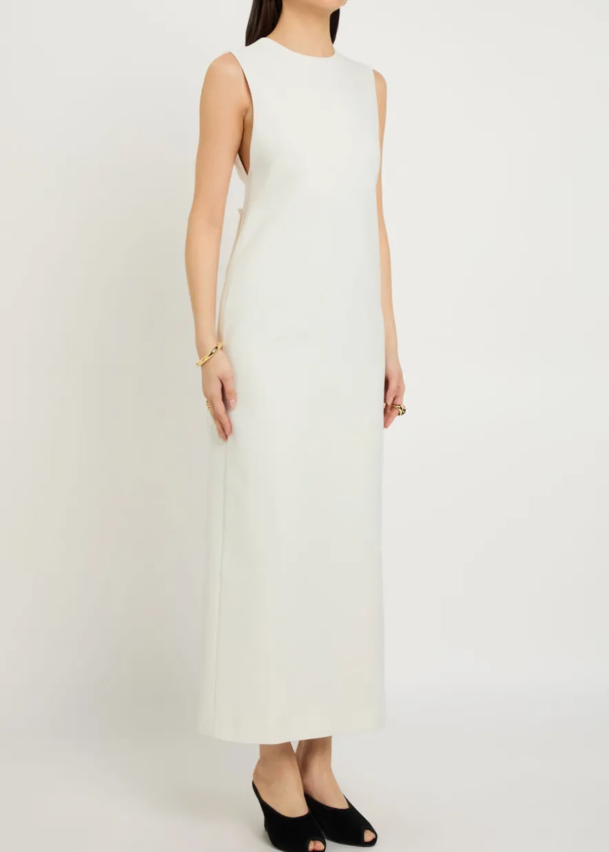 Mina crepe midi dress