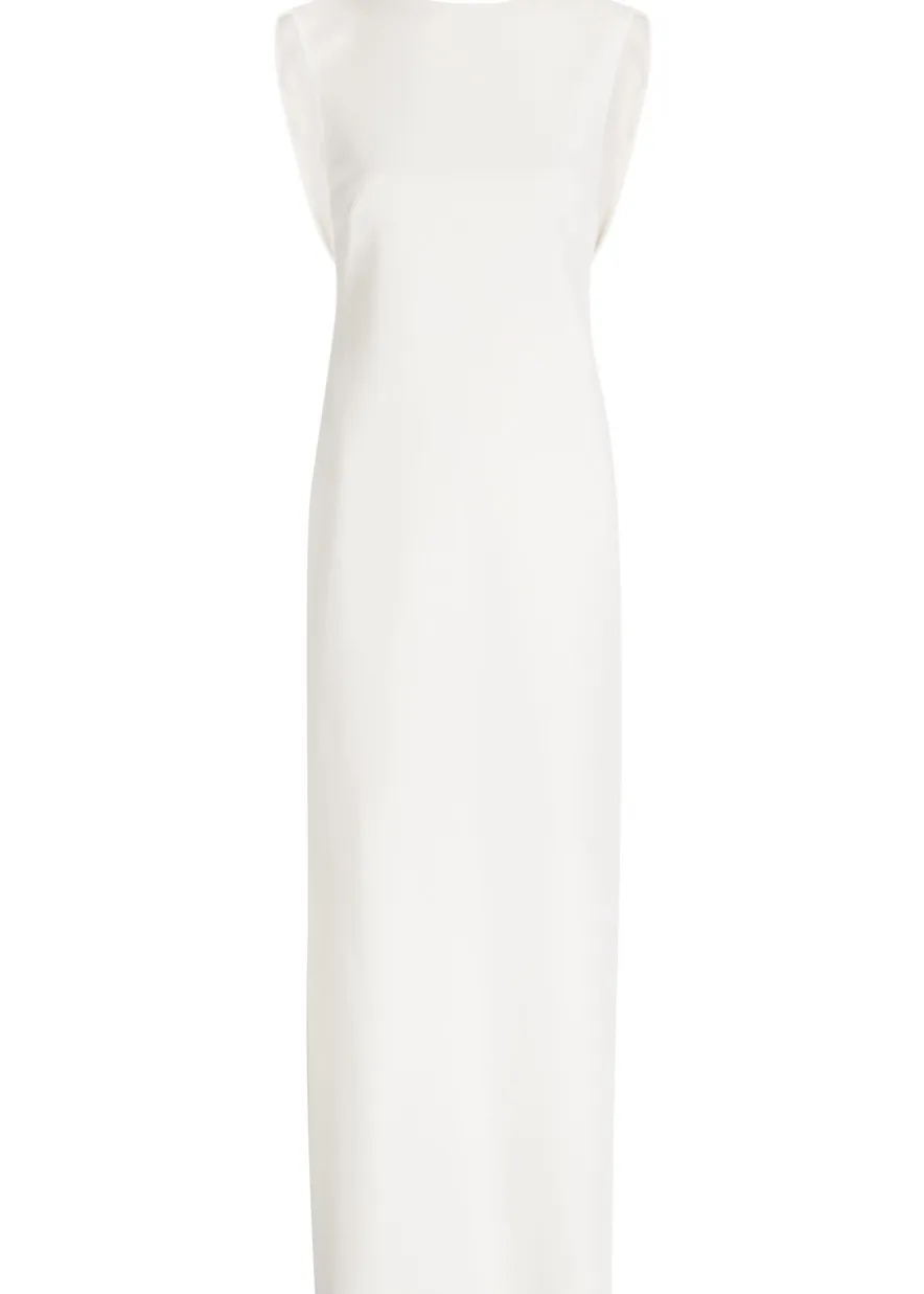 Mina crepe midi dress