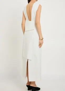 Mina crepe midi dress