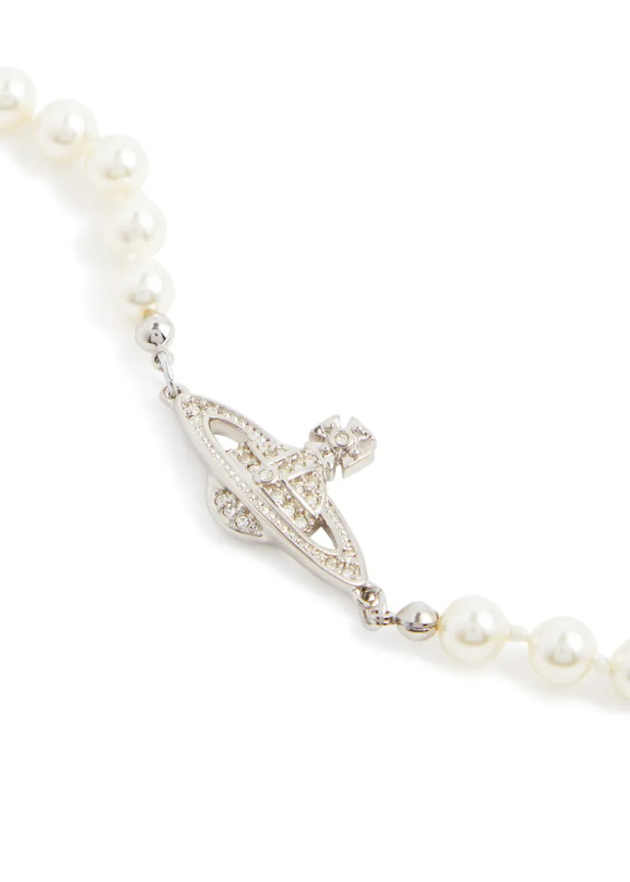 Mini Bas Relief faux pearl bracelet