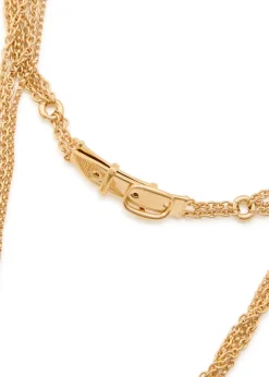 Mini Belt logo-embellished drop necklace